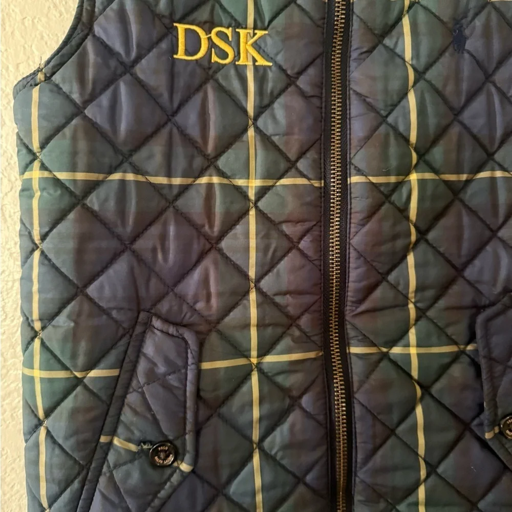 Polo Ralph Lauren Plaid Quilted Vest